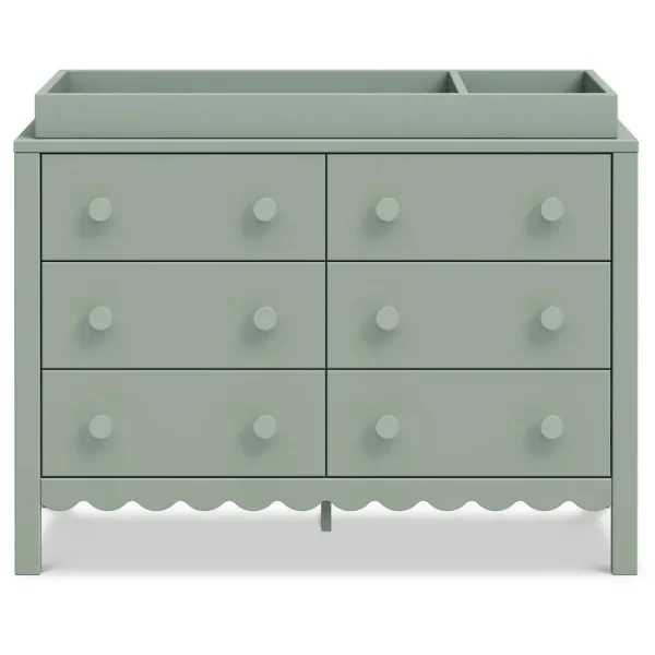 DaVinci Pre-Order Sammy Scallop 6-Drawer Dresser Exclusive - Light Sage Online