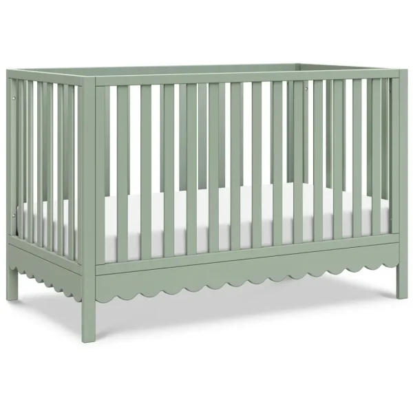 DaVinci Pre-Order Sammy Scallop 4-in-1 Convertible Crib -Light Sage Clearance