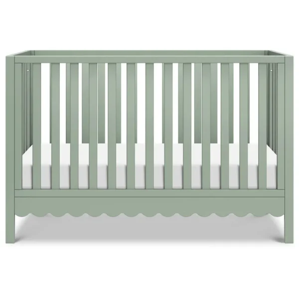 DaVinci Pre-Order Sammy Scallop 4-in-1 Convertible Crib -Light Sage Clearance