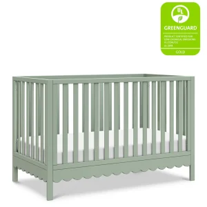 DaVinci Pre-Order Sammy Scallop 4-in-1 Convertible Crib -Light Sage Clearance