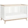 Babyletto Pre-Order Scoot 3-in-1 Convertible Crib - White/Washed Natural New