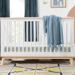 Babyletto Pre-Order Scoot 3-in-1 Convertible Crib - White/Washed Natural New