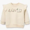 Elegant Baby "Loved" Flutter Sleeve Pullover Discount