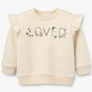 Elegant Baby "Loved" Flutter Sleeve Pullover Discount