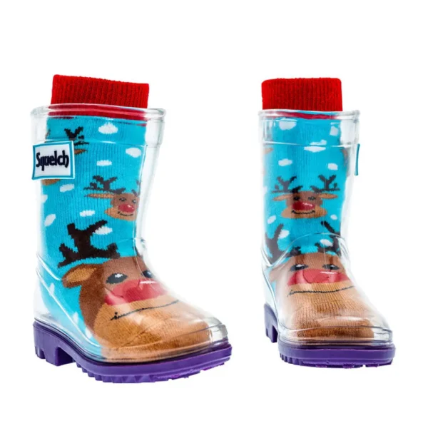 Squelch Rudolph Tot Welly Socks Online