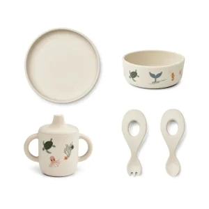 Liewood Ryle Baby Tableware Set - Sea Creatures Fashion