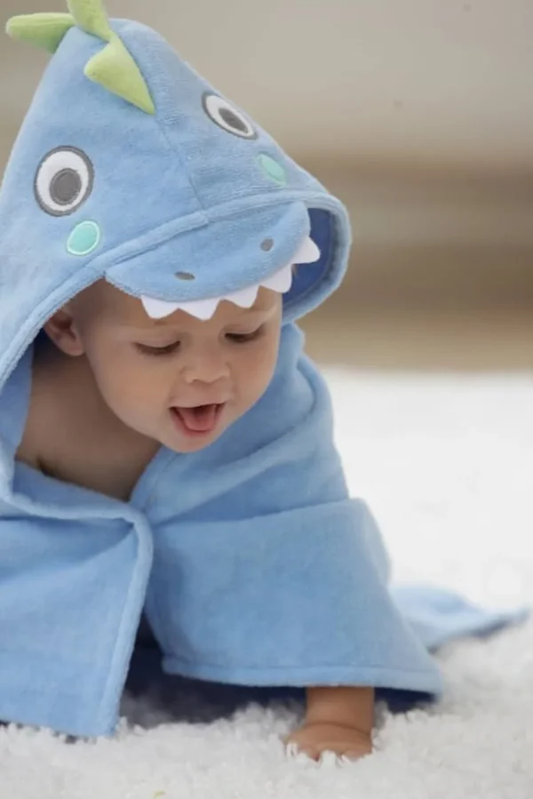 Elegant Baby Sea Serpent Hooded Baby Bath Wrap Fashion