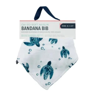 Bebe au Lait Sea Turtle Muslin Bandana Bib Best