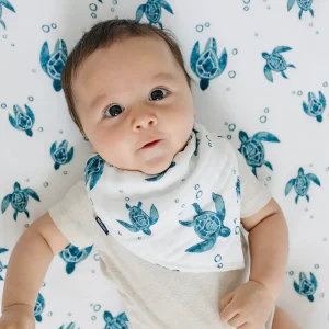 Bebe au Lait Sea Turtle Muslin Bandana Bib Best