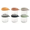 Beaba Set of 6 Glass Portion Jars - 250ML New