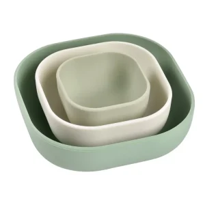 Beaba Silicone 3 Piece Nesting Bowl Set - Sage Online