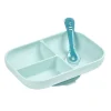 Beaba Silicone Suction Plate & Spoon - Blue Best