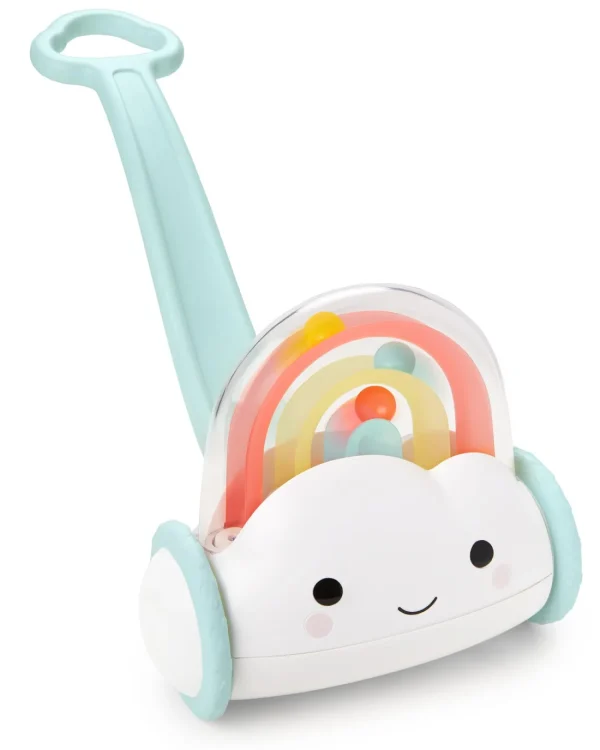 Skip Hop Silver Lining Cloud Rainbow Push Toy New