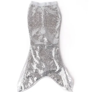 Shade Critters Silver Sequin Mermaid Tail Cover Up Clearance