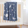 Elegant Baby Slate Celestial Knit Baby Blanket Best