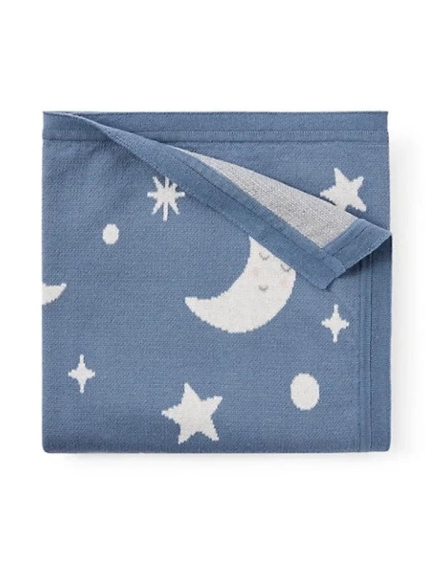 Elegant Baby Slate Celestial Knit Baby Blanket Best