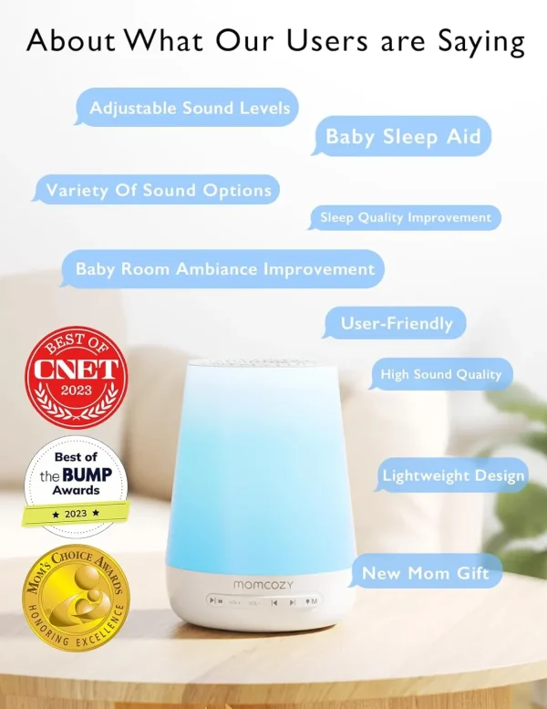 Momcozy Smart Baby Sound Machine - App Remote Control New