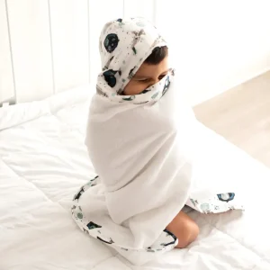 Bebe au Lait Space Toddler Hooded Towel New