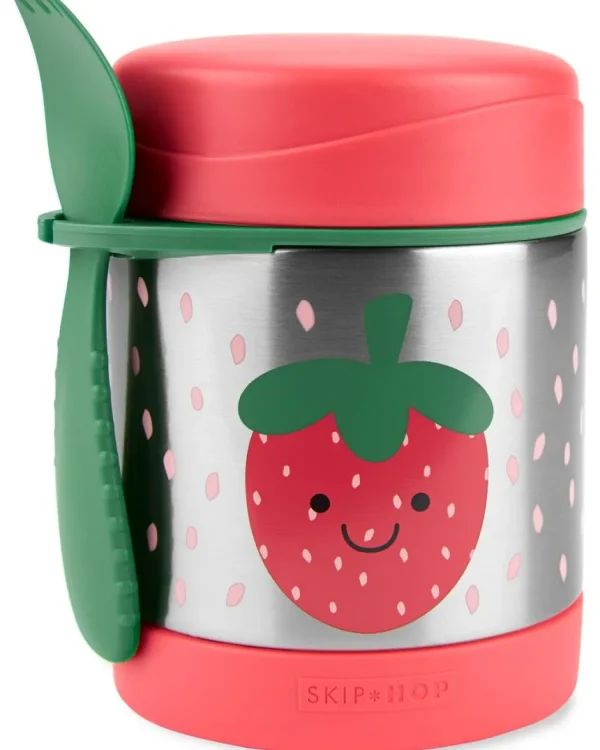 Skip Hop Spark Style Insulated Food Jar - Strawberry Hot