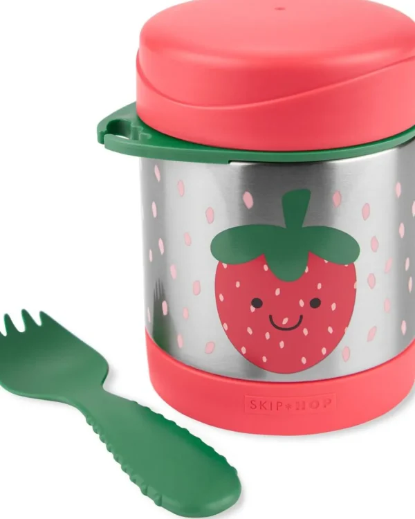 Skip Hop Spark Style Insulated Food Jar - Strawberry Hot