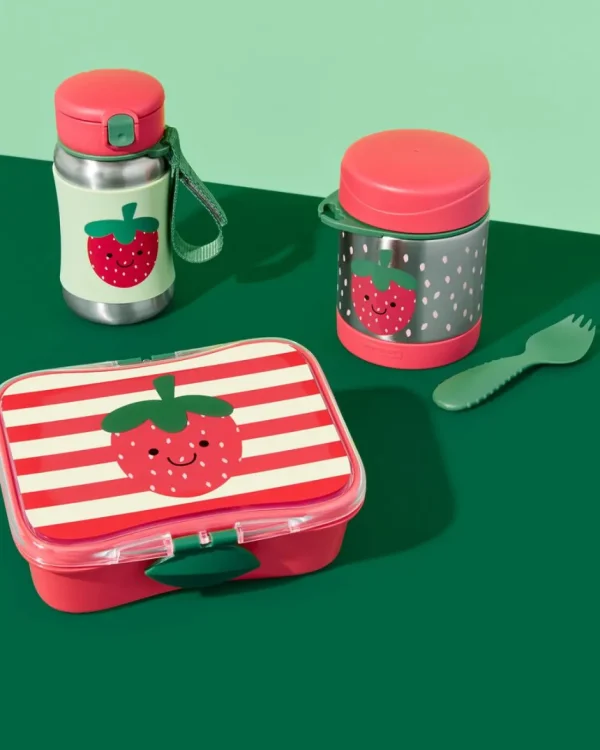 Skip Hop Spark Style Insulated Food Jar - Strawberry Hot