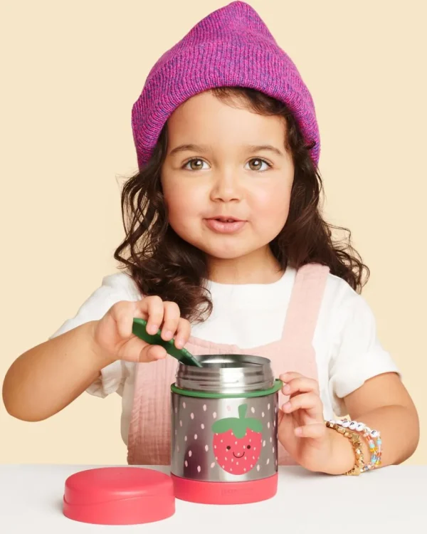 Skip Hop Spark Style Insulated Food Jar - Strawberry Hot