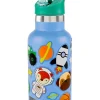 Skip Hop Stainless Steel Canteen Bottle With Stickers - Blue Clearance