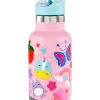 Skip Hop Stainless Steel Canteen Bottle With Stickers - Pink Sale