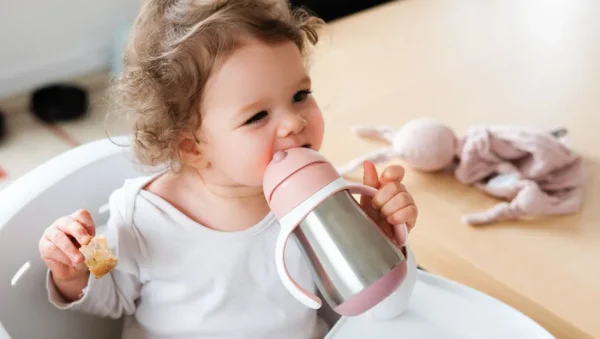 Beaba Stainless Steel Straw Cup - Pink Online