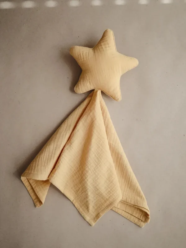 Mushie Star Lovey Blanket - Fall Yellow Clearance