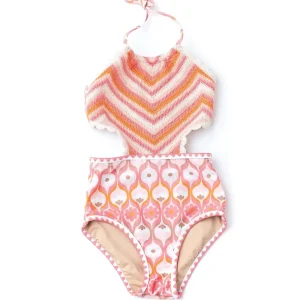 Shade Critters Summer Sorbet Crochet Halter Swimsuit Outlet