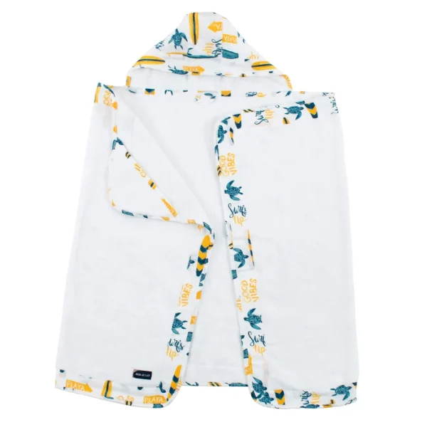 Bebe au Lait Surf Toddler Hooded Towel New