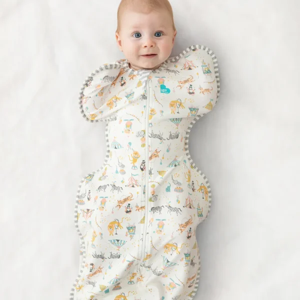 Love to Dream Swaddle Up™ 1.0 TOG Circus White - Designer Collection - NEWBORN New