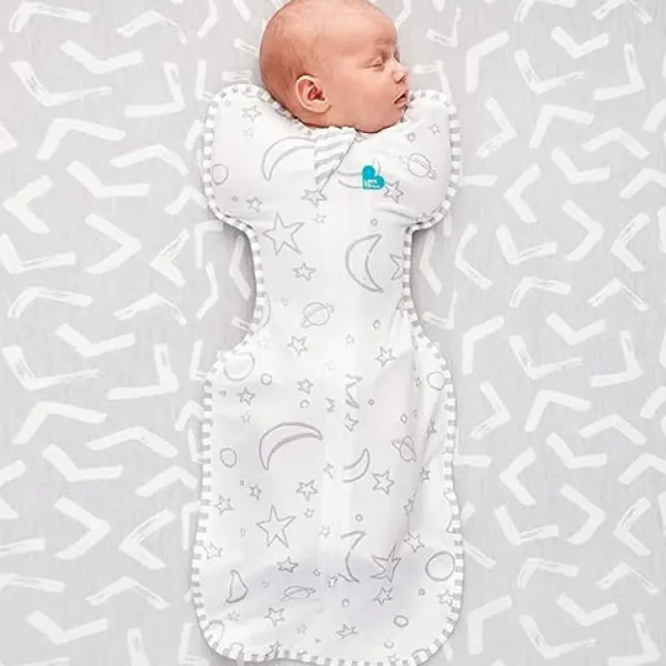 Love to Dream SWADDLE UP™ Bamboo 1.0 TOG Stars and Moon Cream - MEDIUM Sale