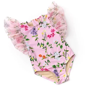 Shade Critters Tulle Sleeve Wildflowers Swimsuit Clearance