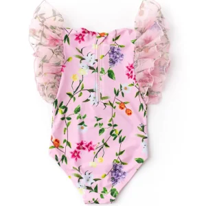 Shade Critters Tulle Sleeve Wildflowers Swimsuit Clearance