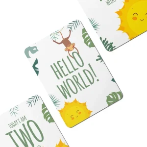 Twinkle u0026 Giraffe Twinkle Safari Baby Milestone Cards - Set of 25 Discount