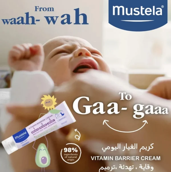 Mustela 1 2 3 Vitamin Barrier Diaper Rash Cream - 50ml Hot