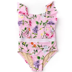 Shade Critters Wildflowers Ruffle Shoulder Swimsuit Discount