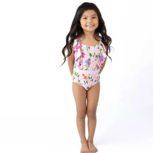 Shade Critters Wildflowers Ruffle Shoulder Swimsuit Discount