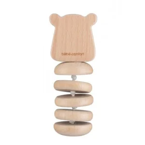 Bebe Confort Wooden Hippo Baby Rattle Hot