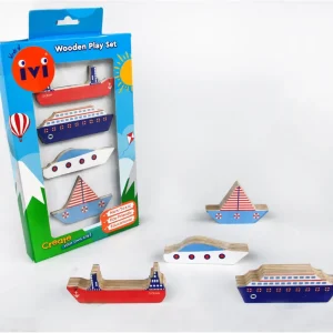 IVI World Wooden Ships Playset Hot