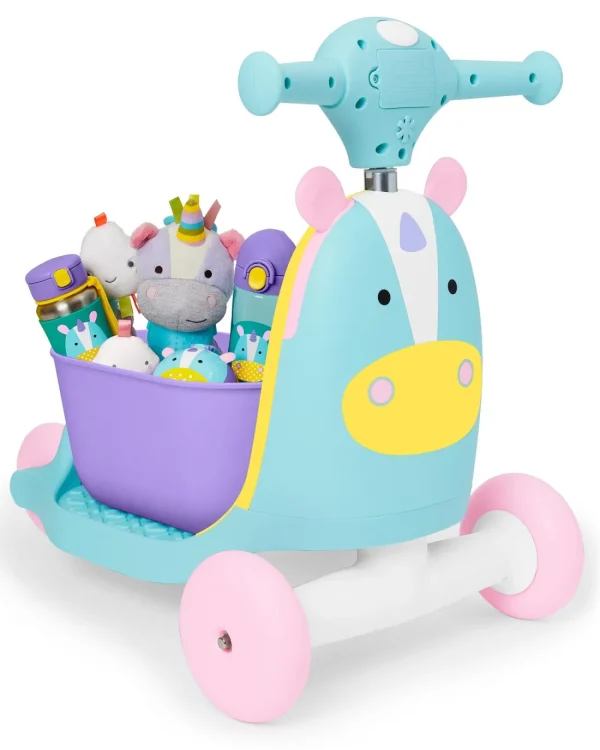 Skip Hop Zoo 3-in-1 Ride On Toy - Unicorn Fashion