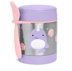 Skip Hop Zoo Insulated Little Kid Food Jar - Narwhal Hot