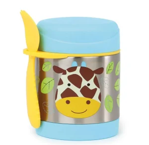 Skip Hop Zoo Insulated Little Kid Food Jar - Giraffe Hot