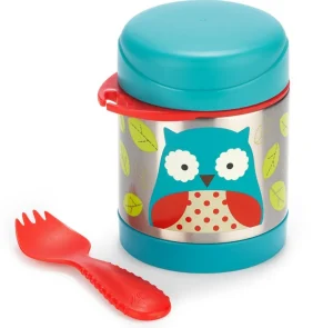 Skip Hop Zoo Insulated Little Kid Food Jar - Owl Clearance