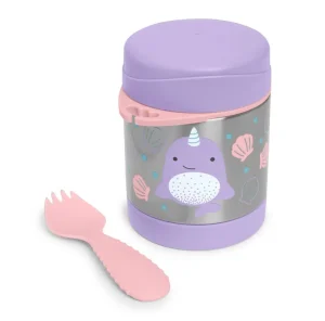 Skip Hop Zoo Insulated Little Kid Food Jar - Narwhal Hot