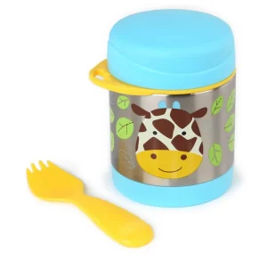 Skip Hop Zoo Insulated Little Kid Food Jar - Giraffe Hot