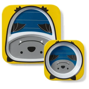 Skip Hop Zoo Plate & Bowl Set - Bat Hot