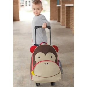 Skip Hop Zoo Rolling Luggage - Monkey Fashion